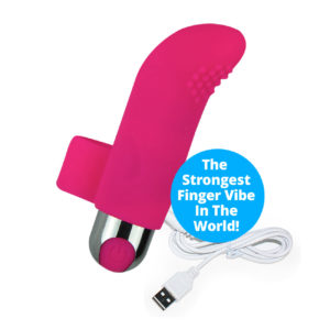 Supercharged USB Finger G-Spot Vibrator Pink